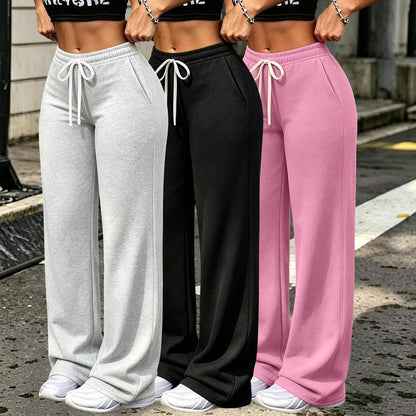 3Pcs Women's Casual Straight Leg Pants
