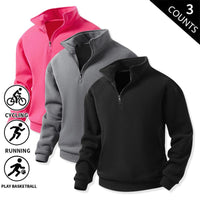 Black + Dark Gray + Rose Red