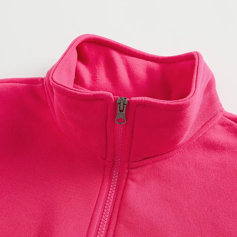 Men's 3-Pack 100% Cotton Brushed Fleece Relaxed-Fit Quarter-Zip Sweatshirts