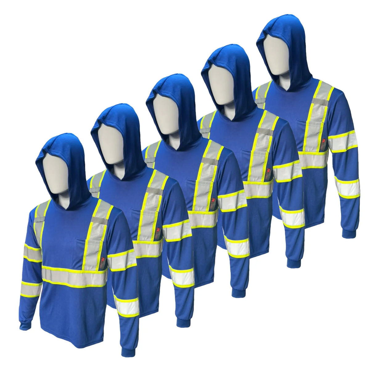 🔥 SPECIAL OFFER-Men's High Visibility Hoodie Work Shirt – Long Sleeve Reflective Safety Top