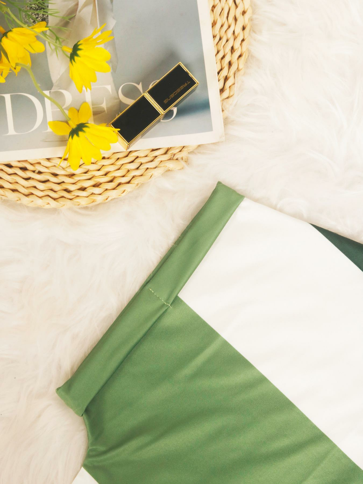 Colorblock Stripe Dress – Flattering A-Line Silhouette