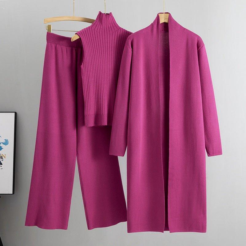 Sweater Set with Sleeveless Vest