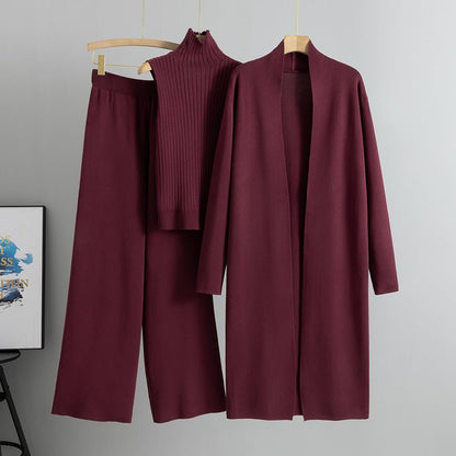 Sweater Set with Sleeveless Vest