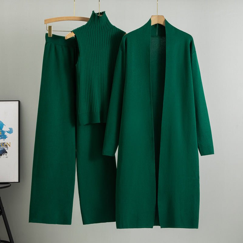 Sweater Set with Sleeveless Vest