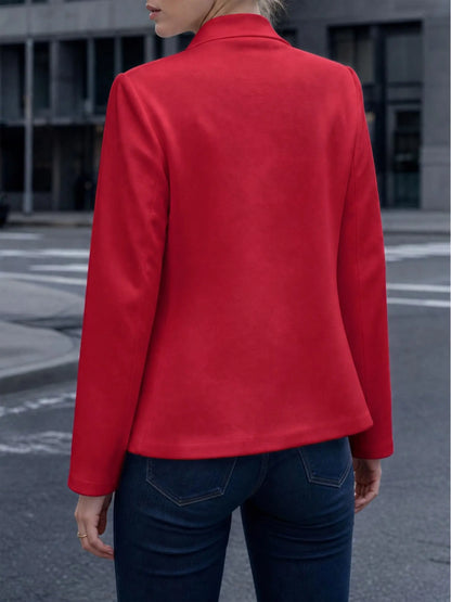 Women's Stand-Collar Sweat-Style Blazer