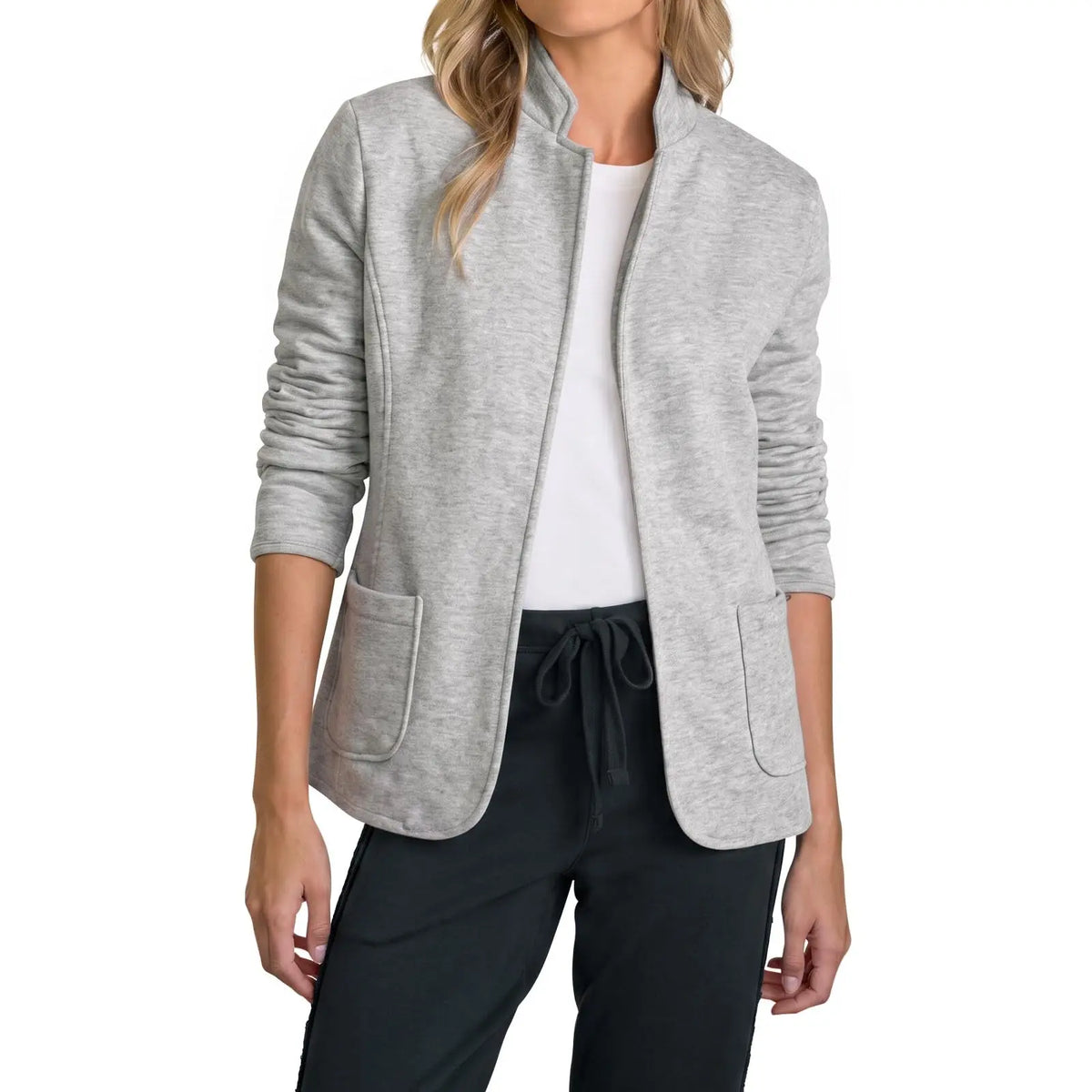 Women's Stand-Collar Sweat-Style Blazer
