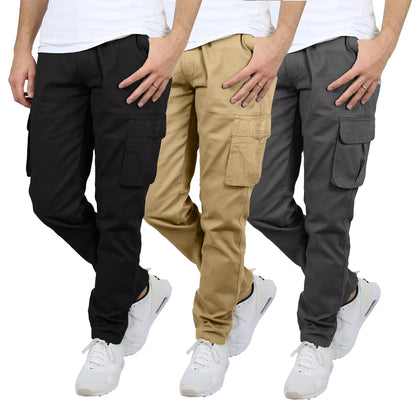 Herren Flex-Stretch Baumwoll-Cargohosen