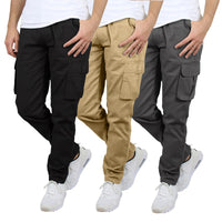 Schwarz + Khaki + Grau
