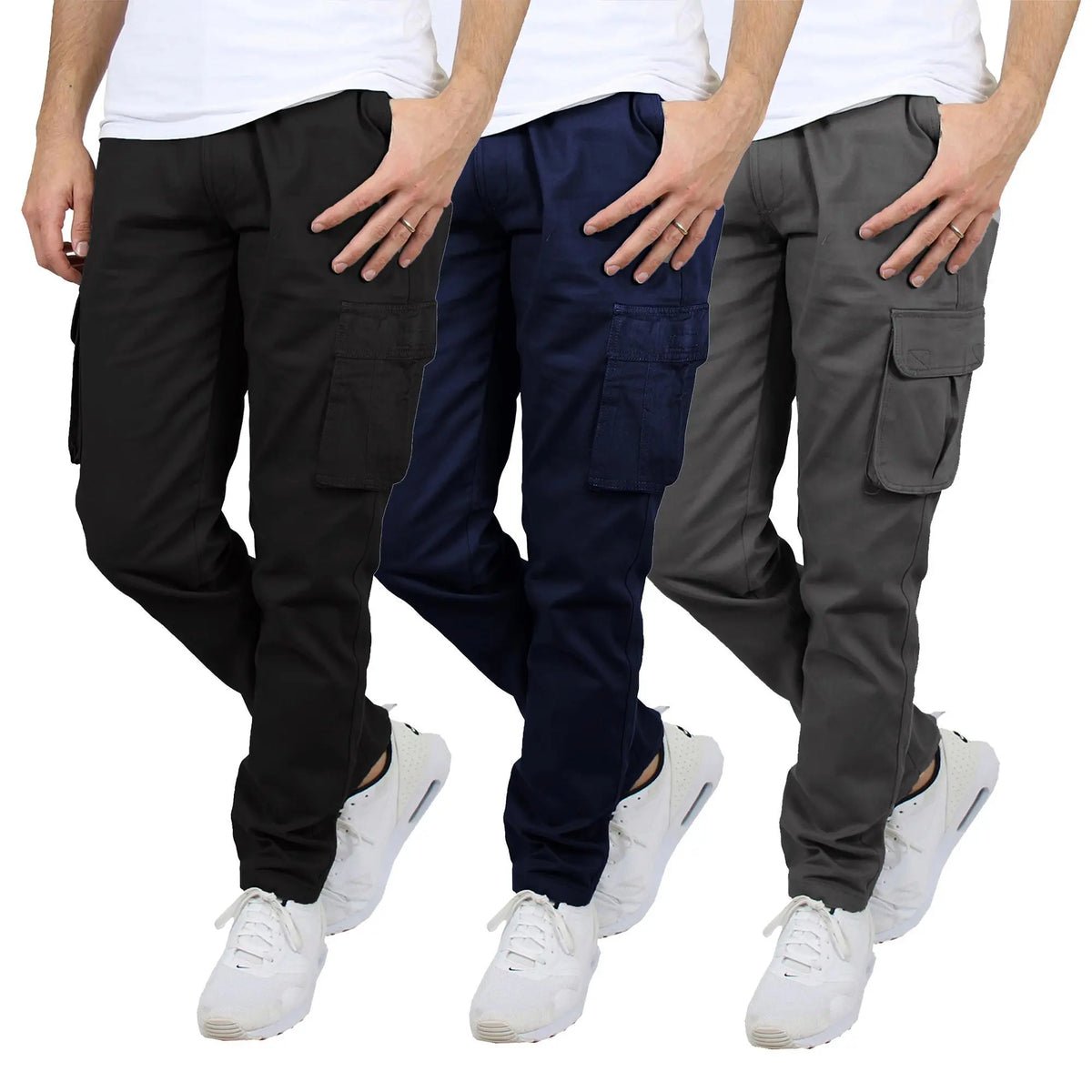 Herren Flex-Stretch Baumwoll-Cargohosen