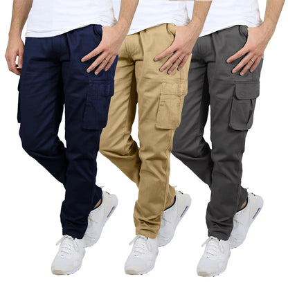 Herren Flex-Stretch Baumwoll-Cargohosen