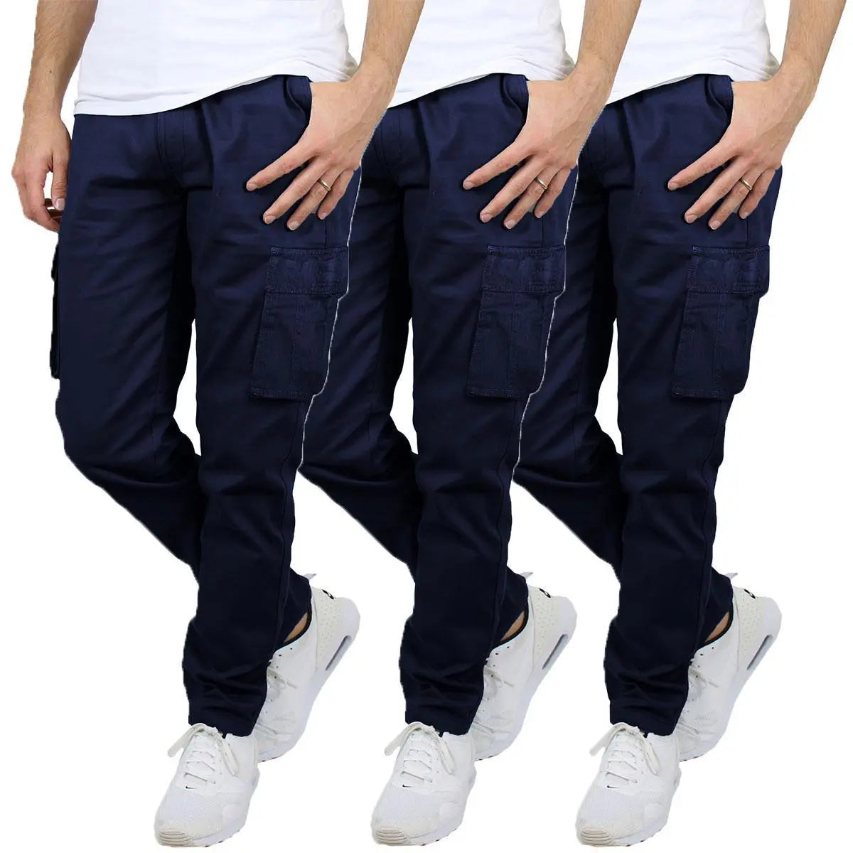 Herren Flex-Stretch Baumwoll-Cargohosen