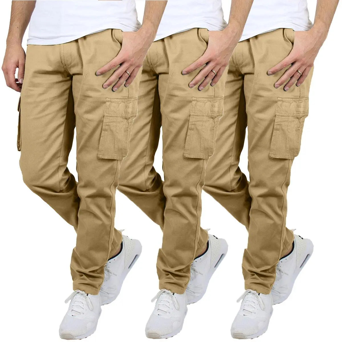Herren Flex-Stretch Baumwoll-Cargohosen