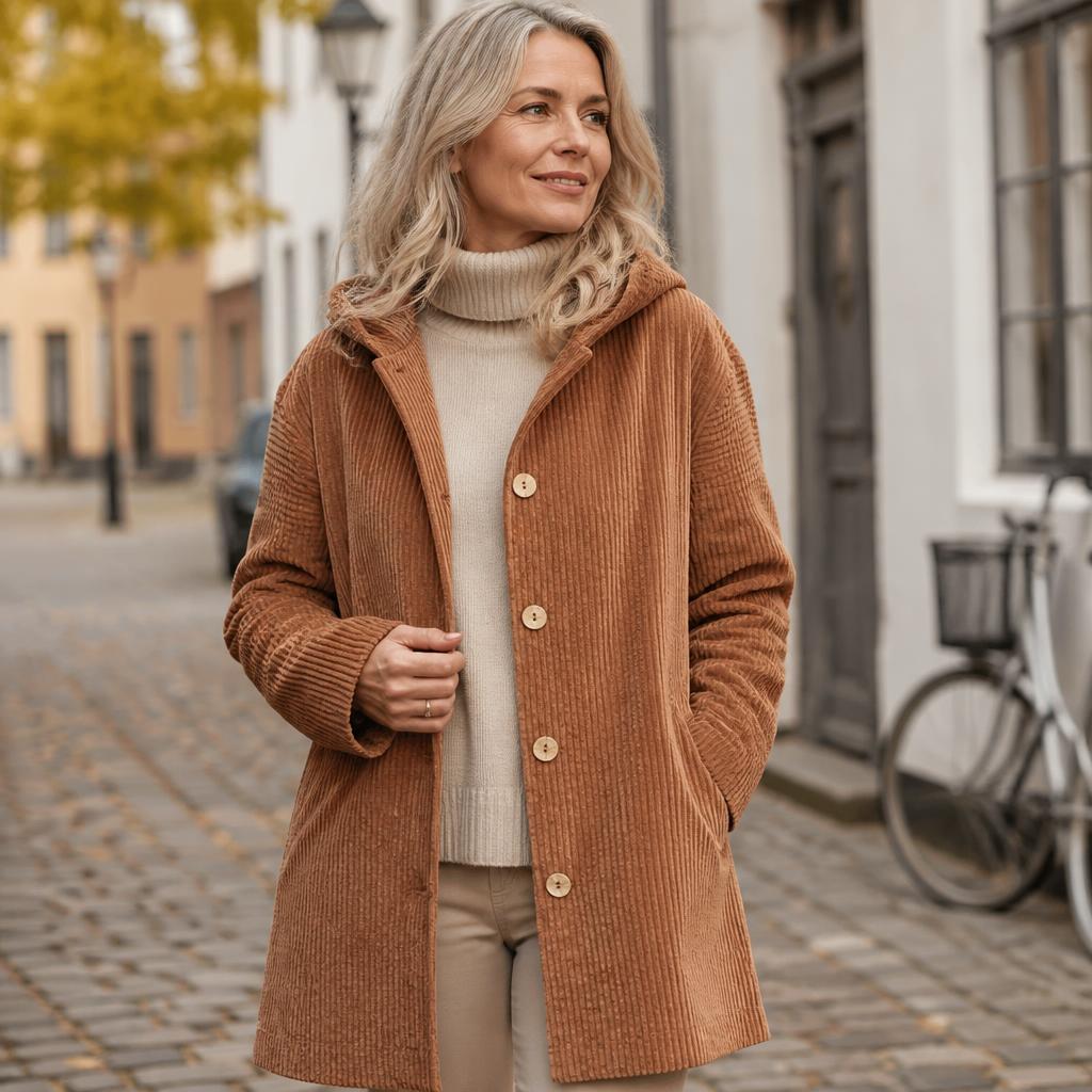 🧥 Die exklusive Cordjacke des Jahres 2026 🍂 – Luxuriöses Cord-Overshirt mit Kapuze ✨