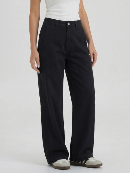 Women's Versatile High Waist Wrinkle-Resistant Wide Leg Jeans