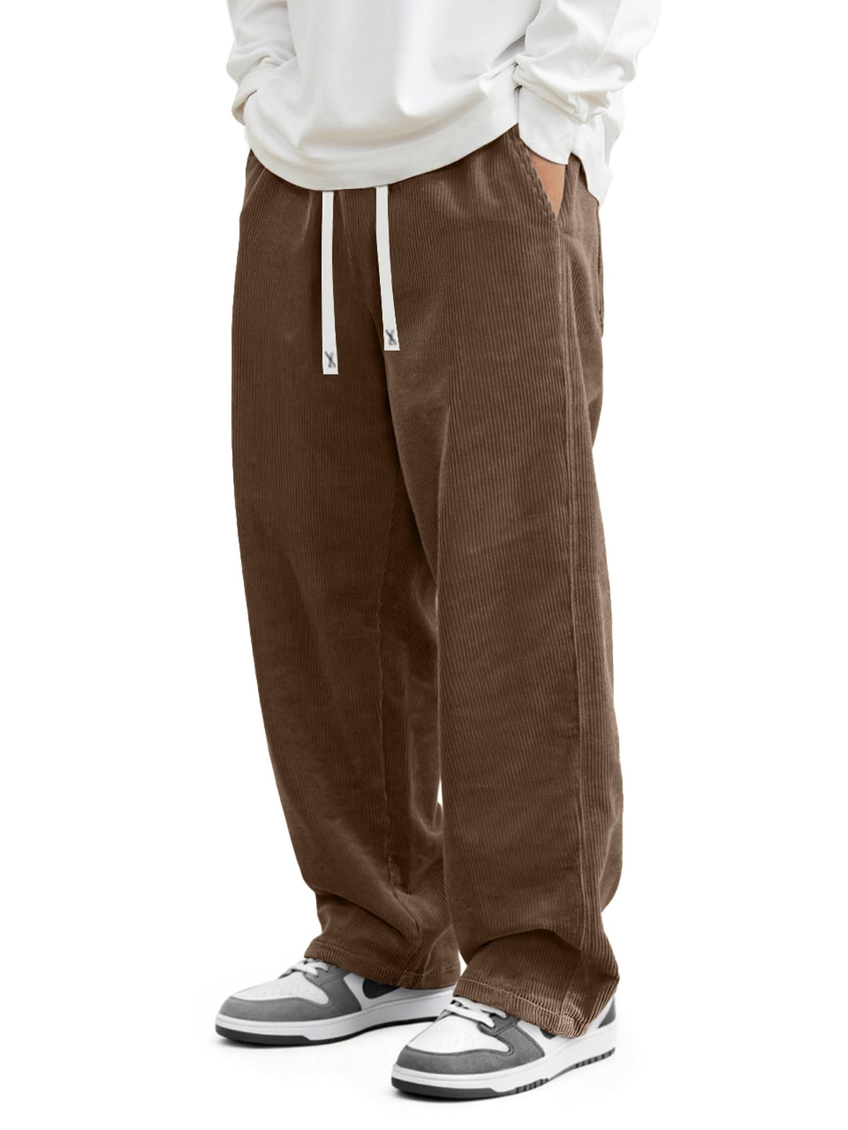 LAST DAY SALE Men's Relaxed Straight Leg Corduroy Pants - 100% Cotton