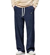 LAST DAY SALE Men's Relaxed Straight Leg Corduroy Pants - 100% Cotton