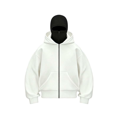 Men’s Windproof Balaclava Hoodie with Built-In Face Cover