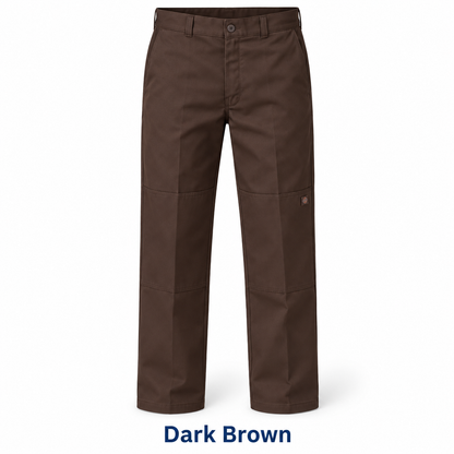 Men's Loose Fit Double Knee Work Pants — 7 Pairs for $23.99