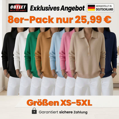 Belisara – Soft-Touch-Pullover mit V-Ausschnitt