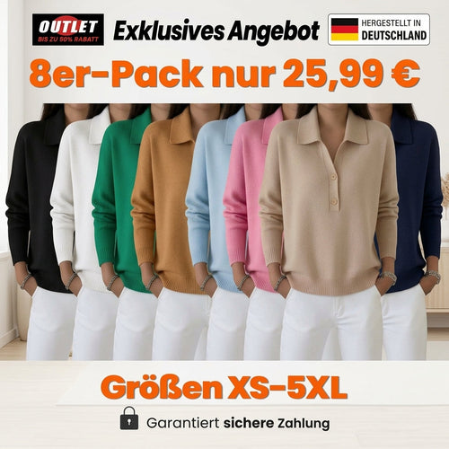 Belisara – Soft-Touch-Pullover mit V-Ausschnitt