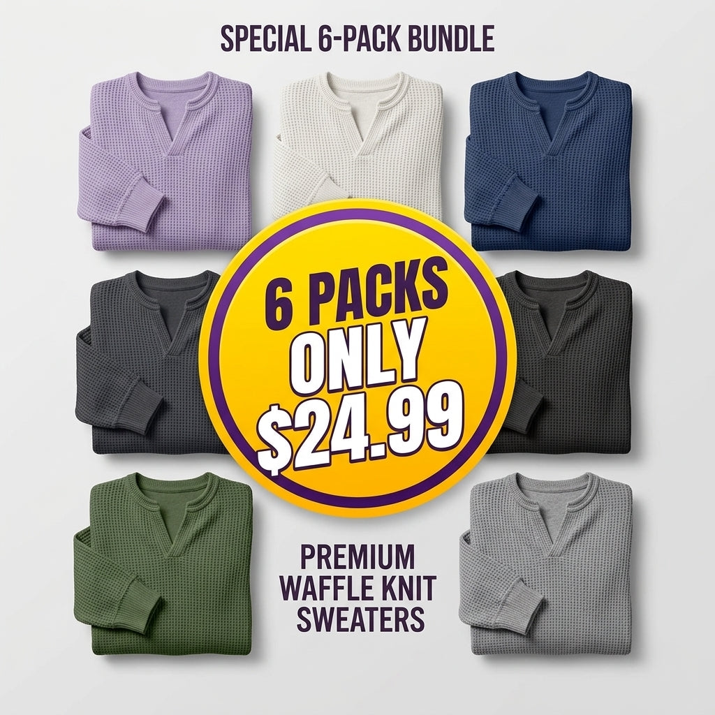⌛Limited-Time Offer🛍️Layered Comfort Waffle Tee