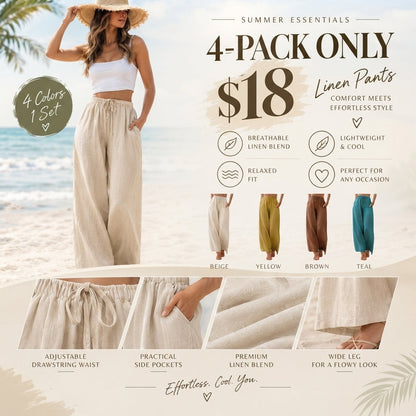 2026 Palazzo Pants for Women - Beach to Street Wide Leg
