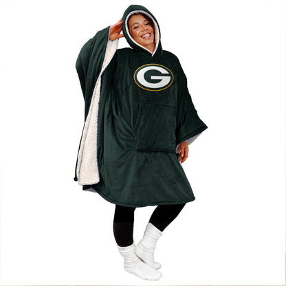 Black Friday Sale - 60" x 80" Wearable Hooded Blanket with Logo Patch