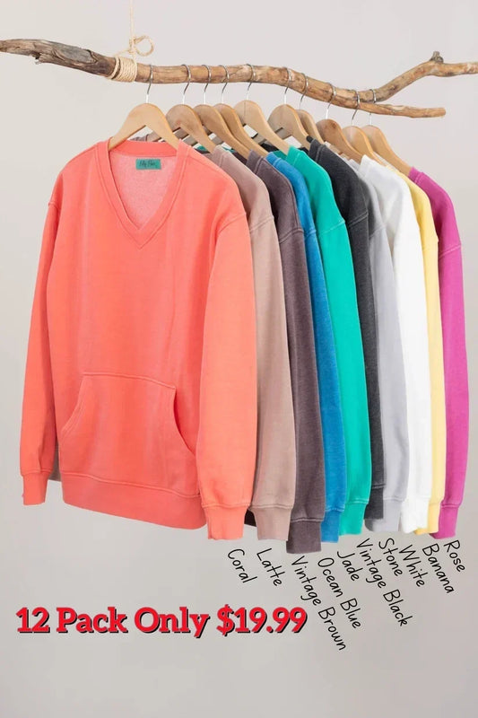 Campfire Cozy V-Neck Sweatshirt