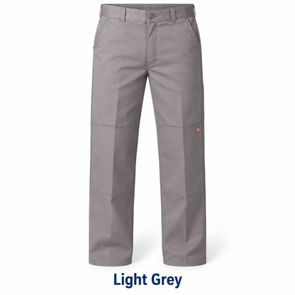 Men's Loose Fit Double Knee Work Pants — 7 Pairs for $23.99