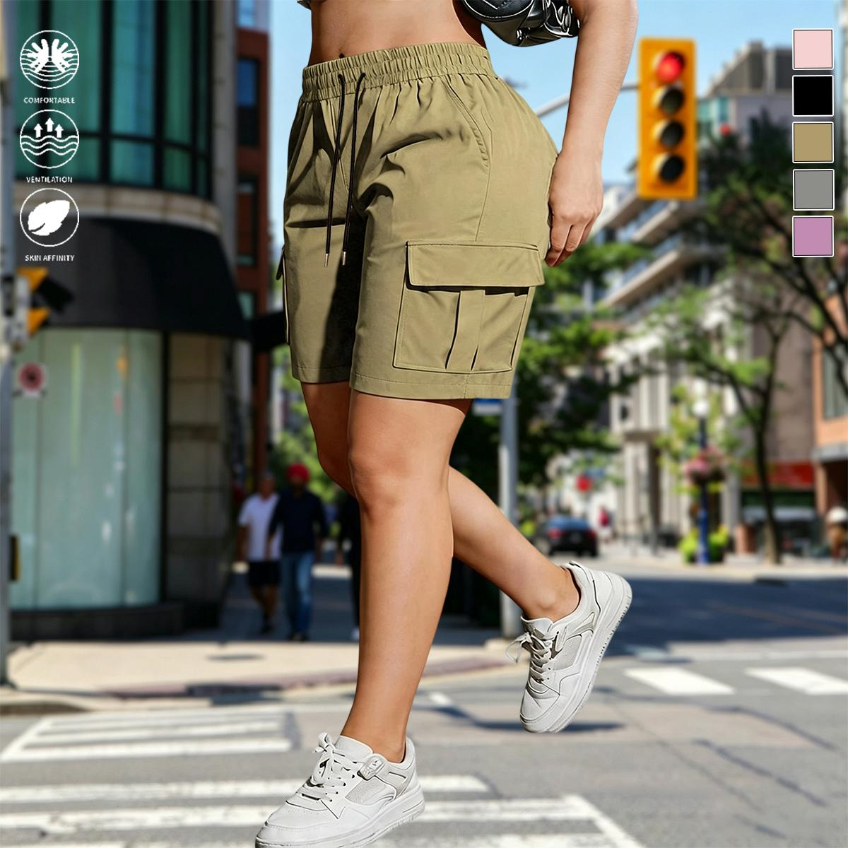 【LAST DAY SALE】Women's outdoor cargo shorts—multi-pocket design.