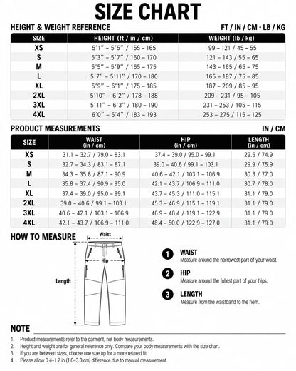 Men's Waterproof Insulated Thermal Softshell Hiking Pants with Zipper Pockets