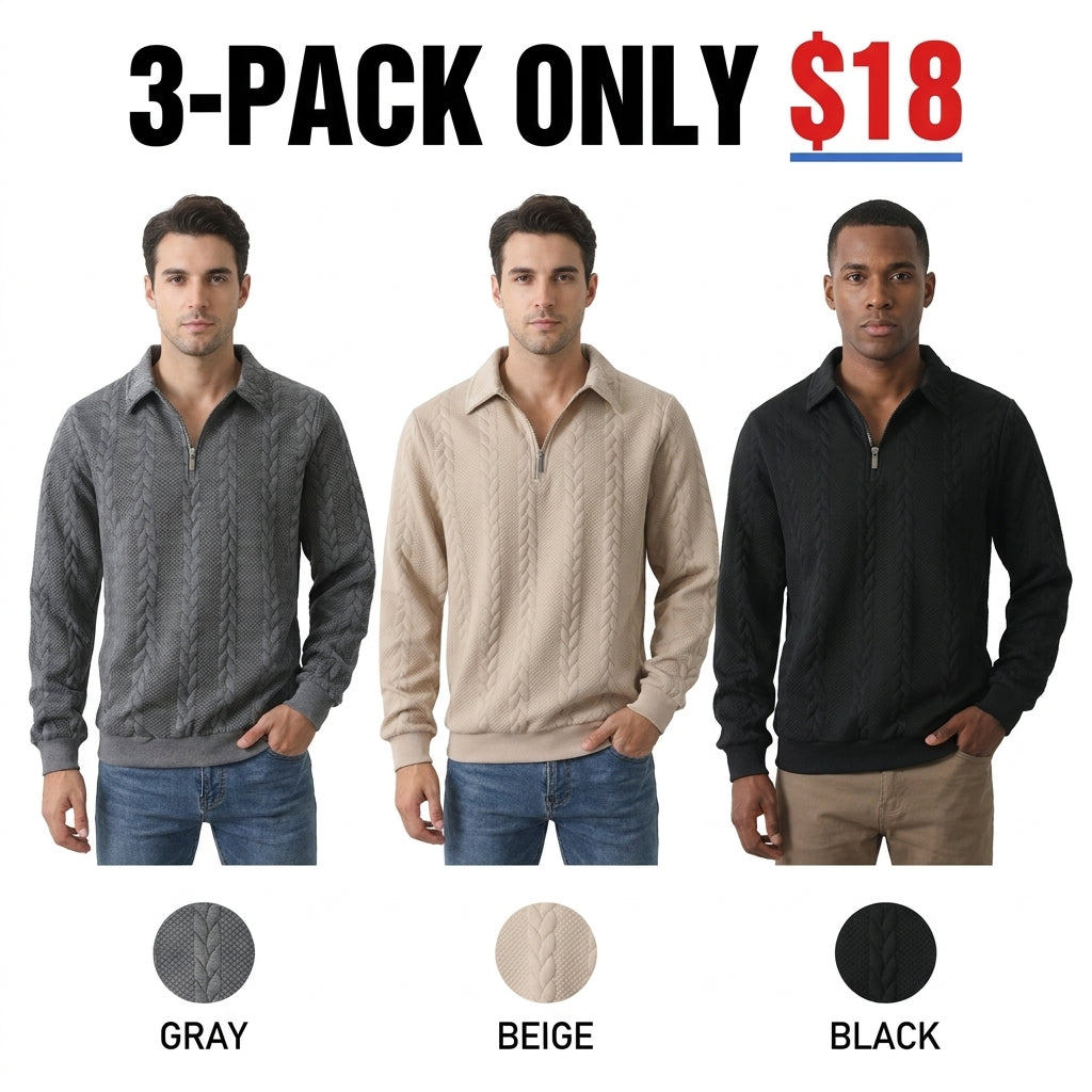 Fitted Knit Polo Sweater