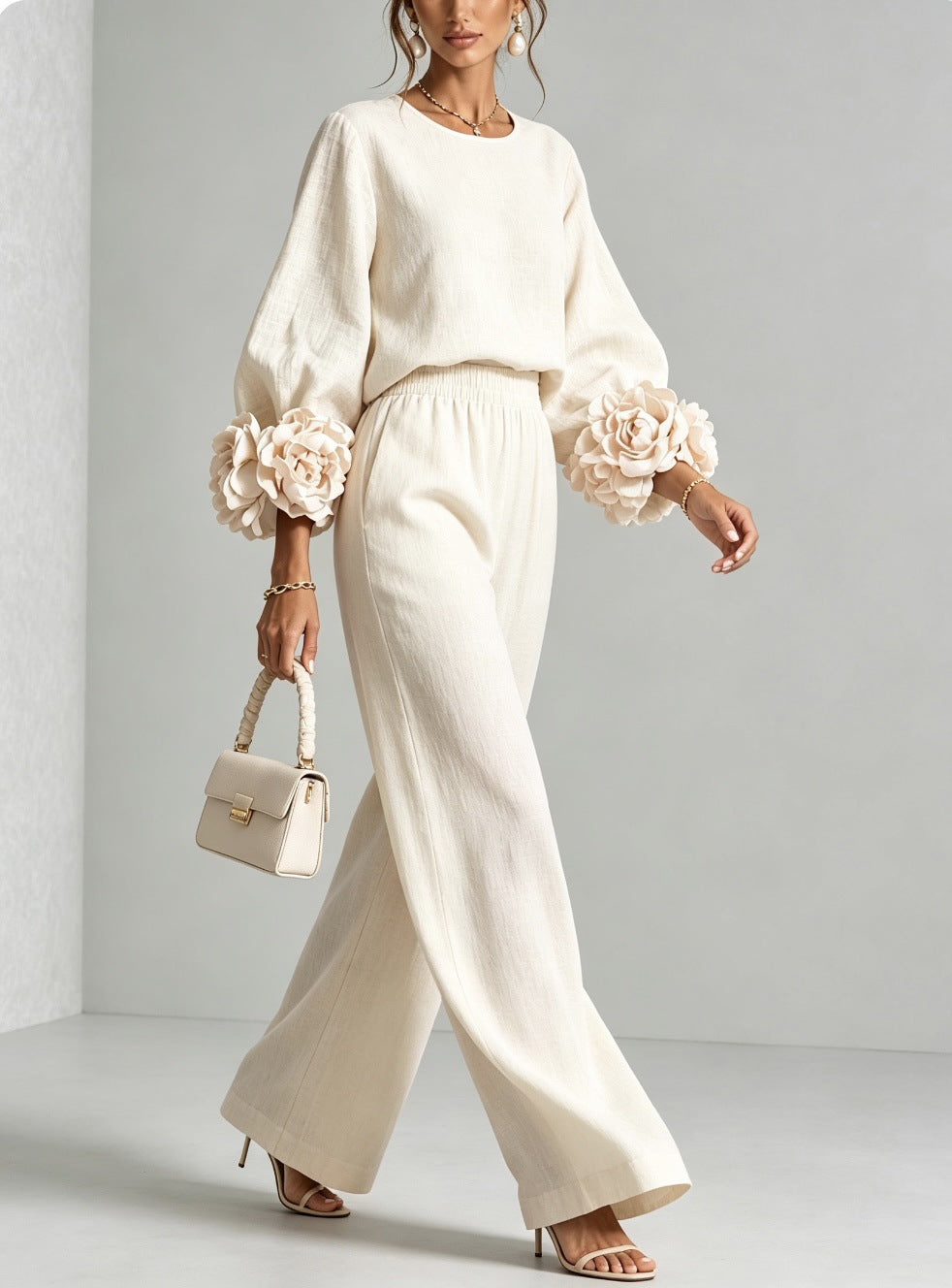 FLORAL CUFF TWO-PIECE SET
