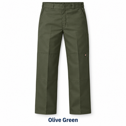 Men's Loose Fit Double Knee Work Pants — 7 Pairs for $23.99
