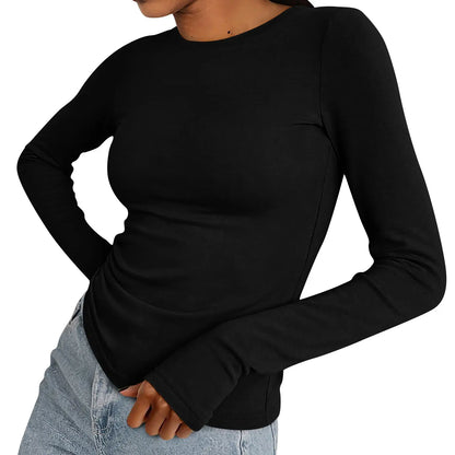 Women's Casual Long Sleeve Crew Neck Top