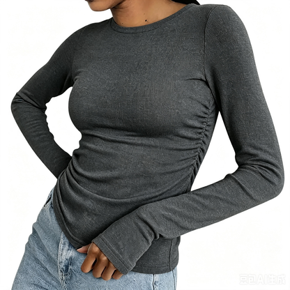 Women's Casual Long Sleeve Crew Neck Top
