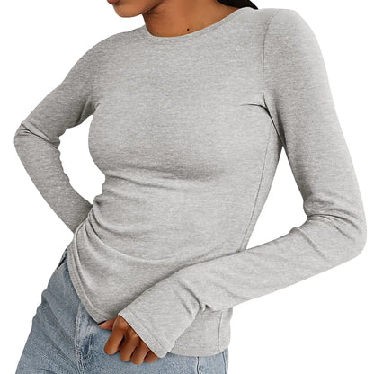 Women's Casual Long Sleeve Crew Neck Top
