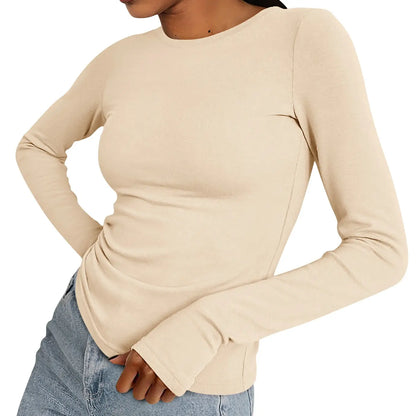 Women's Casual Long Sleeve Crew Neck Top