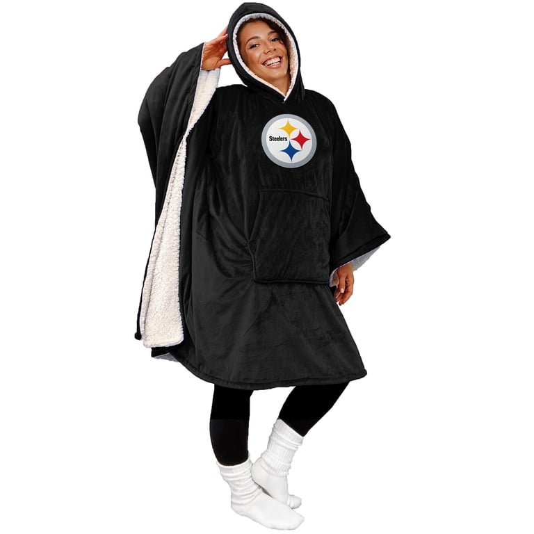 Black Friday Sale - 60" x 80" Wearable Hooded Blanket with Logo Patch