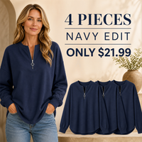 4-Piece Navy Set - $21.99