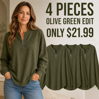 4-Piece Olive Green Set - $21.99