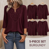 5-Piece Burgundy Set - $22.99