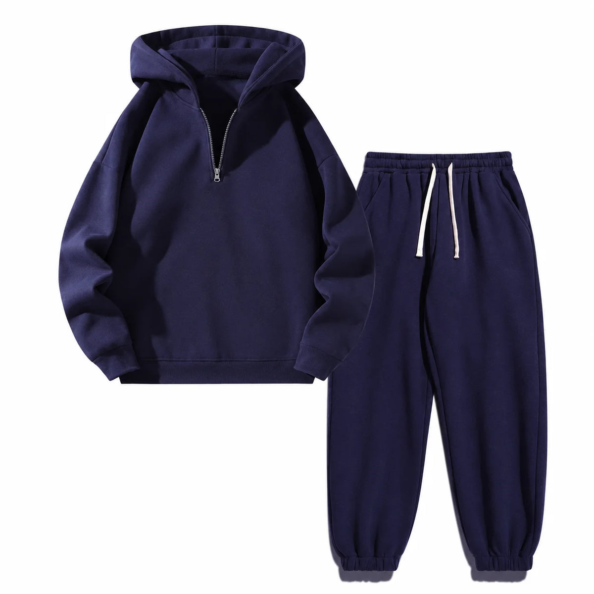 Men's Cotton 2-Piece Vintage Knit Tracksuit Set