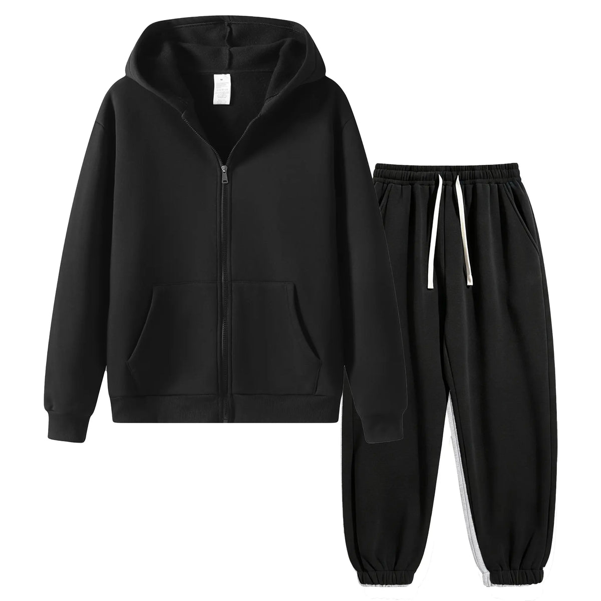 Men's Cotton 2-Piece Vintage Knit Tracksuit Set