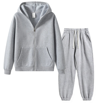Men's Cotton 2-Piece Vintage Knit Tracksuit Set