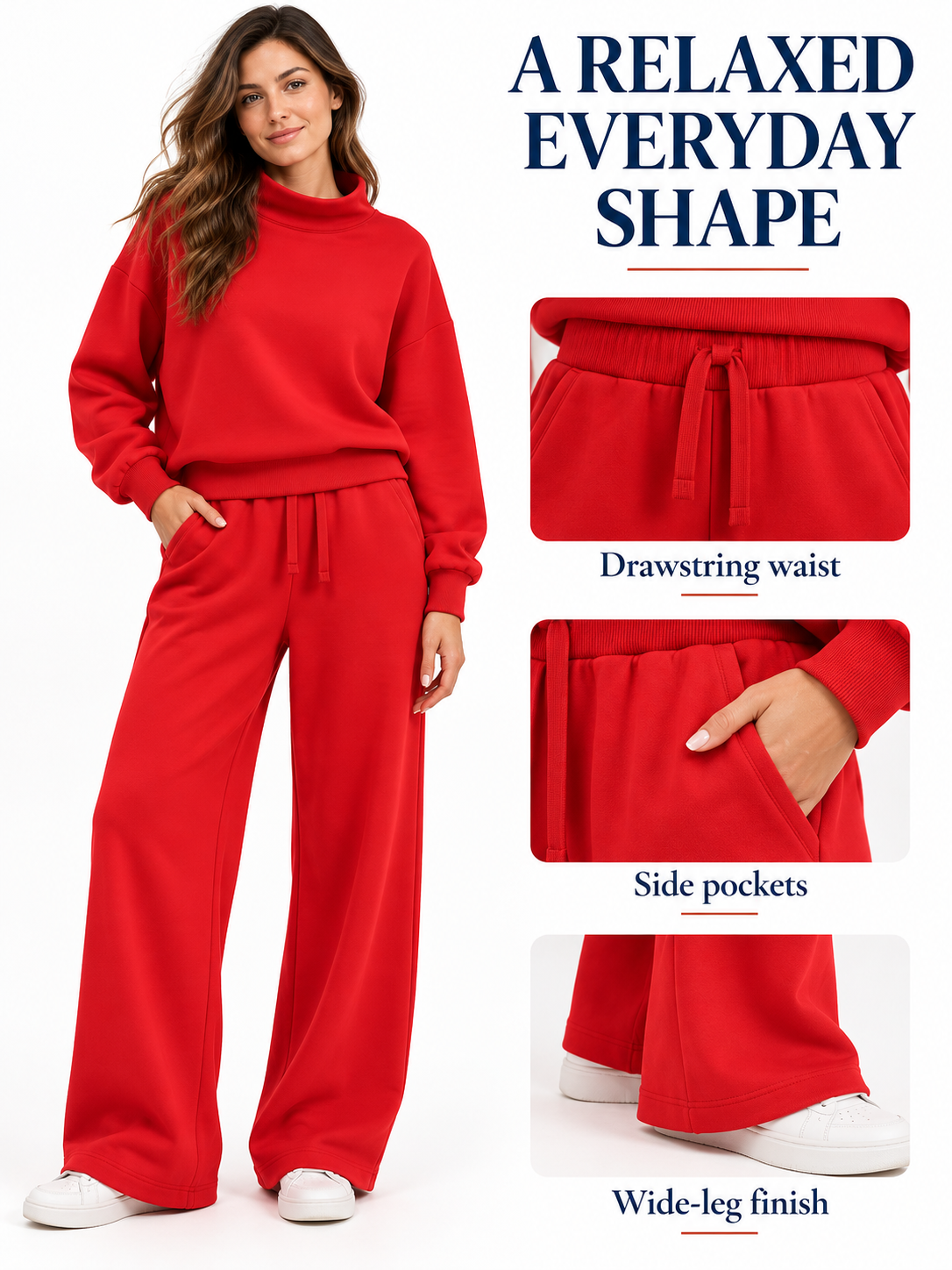 🏭 FACTORY LIMITED-TIME SALE | Women's Matching Sweatshirt & Wide-Leg Pants Sets – 2 Sets $22.99 / 4 Sets Only $24.99