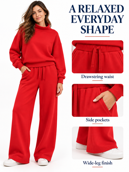 🏭 FACTORY LIMITED-TIME SALE | Women's Matching Sweatshirt & Wide-Leg Pants Sets – 2 Sets $22.99 / 4 Sets Only $24.99