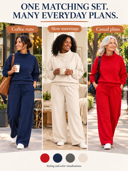 🏭 FACTORY LIMITED-TIME SALE | Women's Matching Sweatshirt & Wide-Leg Pants Sets – 2 Sets $22.99 / 4 Sets Only $24.99