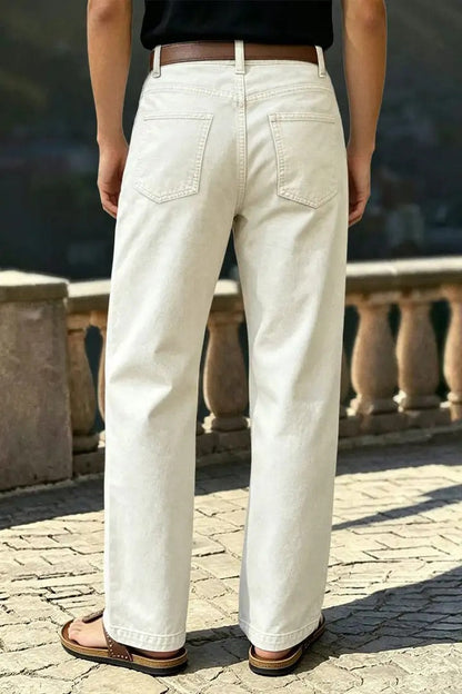 🔥 Last Day to Save: Mid-Rise Straight-Leg Pants with Patch Pockets