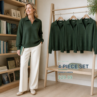 4-Piece Set - Forest Green
